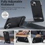 Husa pentru iPhone 15 Plus - ESR Air Shield Boost Kickstand - Translucent Black