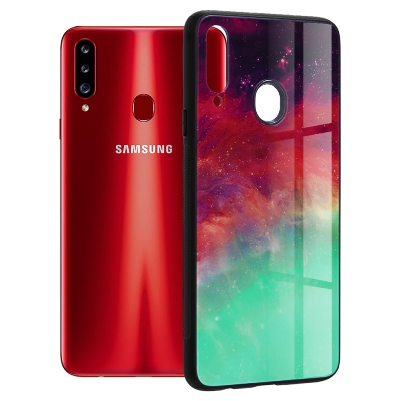 Husa pentru Samsung Galaxy A20s - Techsuit Glaze Series - Fiery Ocean