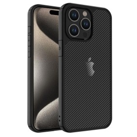 Husa pentru iPhone 15 Pro - Techsuit CarbonFuse - Black