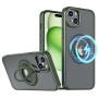 Husa pentru iPhone 15 Plus - Techsuit MagSafe Ghost Holder Series - Matte Green