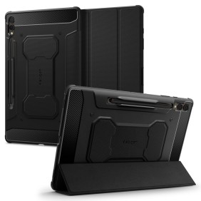 Husa pentru Samsung Galaxy Tab S9 Plus - Spigen Rugged Armor Pro - Black