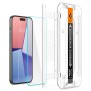 Folie pentru iPhone 15 Plus (set 2) - Spigen Glas.tR EZ FIT - Clear