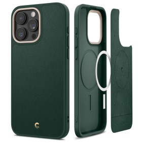 Husa pentru iPhone 15 Pro Max - Spigen Cyrill Kajuk MagSafe - Forest Green
