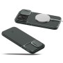 Husa iPhone 15 Pro - Spigen Optik Armor - Abyss Green