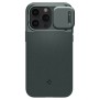 Husa iPhone 15 Pro Max - Spigen Optik Armor - Abyss Green