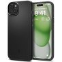 Husa pentru iPhone 15 Plus - Spigen Thin Fit - Black