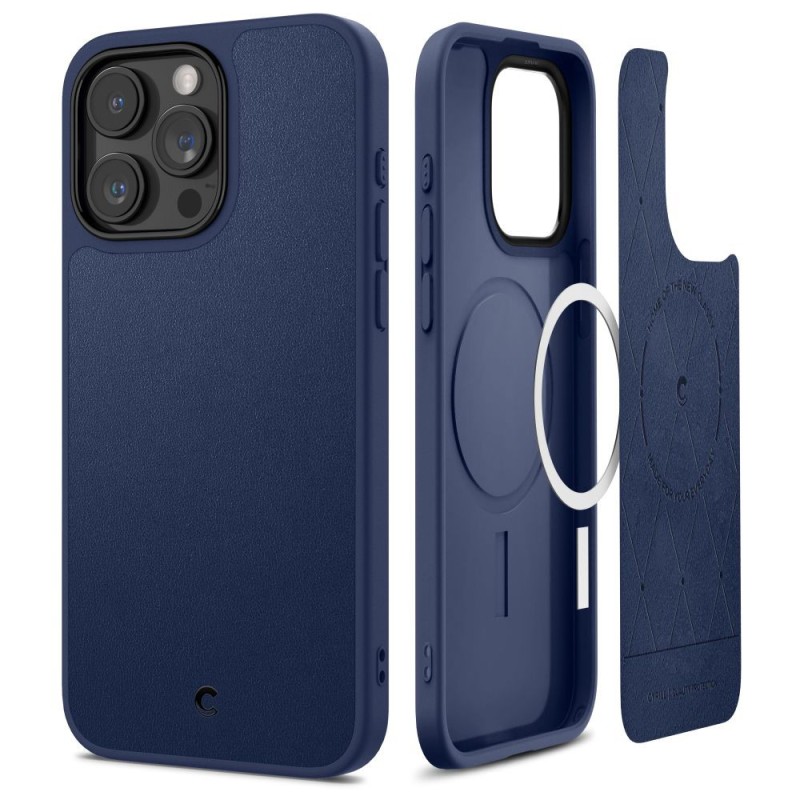 Husa pentru iPhone 15 Pro - Spigen Cyrill Kajuk MagSafe - Navy