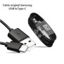 Cablu de Date USB la Type-C, 2.1A, 480Mbps, 0.8m - Samsung (EP-DR140ABE) - Black (Bulk Packing)