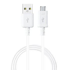 Cablu de date USB la Micro-USB, 0.8m - Samsung (ECB-DU68WE) - White