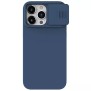 Husa pentru iPhone 15 Pro - Nillkin CamShield Silky MagSafe Silicone - Midnight Blue