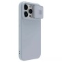 Husa pentru iPhone 15 Pro - Nillkin CamShield Silky MagSafe Silicone - Haze Blue