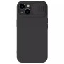 Husa pentru iPhone 15 Plus - Nillkin CamShield Silky MagSafe Silicone - Classic Black