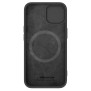 Husa pentru iPhone 15 Plus - Nillkin CamShield Silky MagSafe Silicone - Classic Black