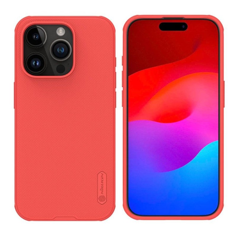 Husa pentru iPhone 15 Pro - Nillkin Super Frosted Shield Pro - Red