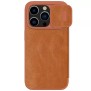 Husa pentru iPhone 15 Pro - Nillkin QIN Pro Leather Case - Brown