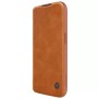 Husa pentru iPhone 15 Pro - Nillkin QIN Pro Leather Case - Brown