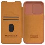 Husa pentru iPhone 15 Pro - Nillkin QIN Pro Leather Case - Brown