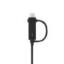 Samsung - Charging Cable (EP-DG950DBEGWW) - USB to Micro-USB, Type-C, 1.5m - Black (Bulk Packing)