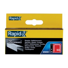 Rapid 11857025 set de 2500 de capse din sarma fina galvanizata No. 53, 8 mm