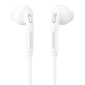 Samsung - Wired Earphones (EO-EG920BW) - Jack 3.5mm, In-Ear, Microphone, Volume Control, 1.2m - White (Bulk Packing)