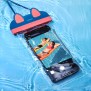 Husa Waterproof pentru Telefon 7 inch - Usams Bag (US-YD010) - Blue/Pink