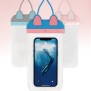 Husa Waterproof pentru Telefon 7 inch - Usams Bag (US-YD010) - White/Rose