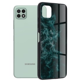 Husa pentru Samsung Galaxy A22 5G - Techsuit Glaze Series - Blue Nebula
