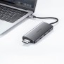 Hub USB-C la 3xUSB, HDMI, VGA, RJ45, 100W - Ugreen (80133) - Gray