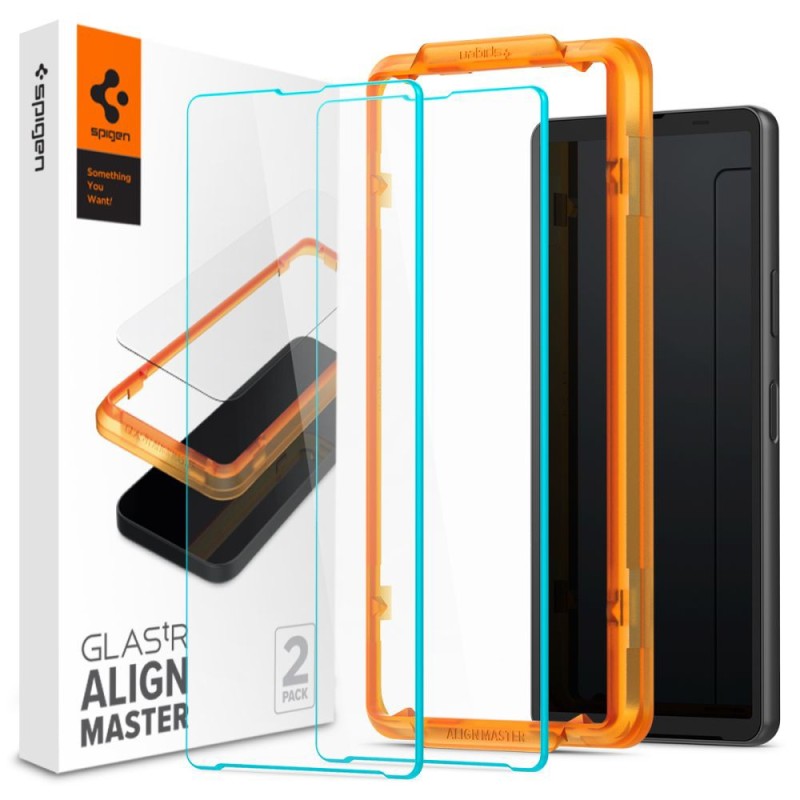 Folie pentru Sony Xperia 10 V (set 2) - Spigen Glas.TR Align Master - Clear