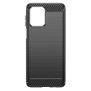 Husa pentru Motorola Moto G54 - Techsuit Carbon Silicone - Black