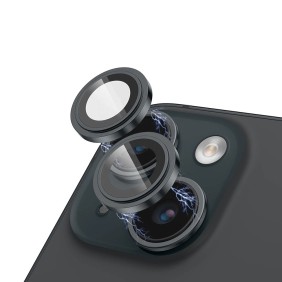 Folie pentru iPhone 15 Pro / 15 Pro Max - Lito S+ Camera Glass Protector - Black