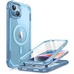 Husa pentru iPhone 15 - i-Blason Ares MagSafe - Blue