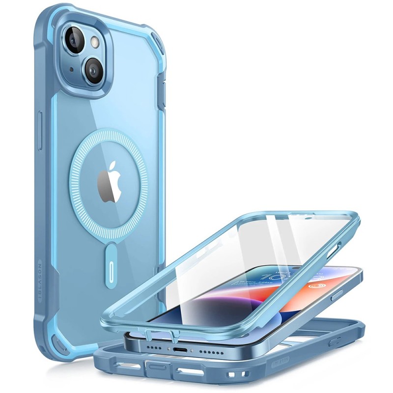 Husa pentru iPhone 15 - i-Blason Ares MagSafe - Blue