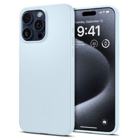 Husa pentru iPhone 15 Pro - Spigen Thin Fit - Mute Blue