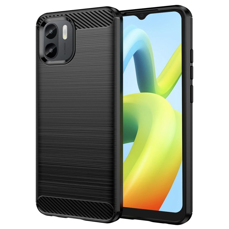 Husa pentru Xiaomi Redmi A1+ / A2+ - Techsuit Carbon Silicone - Black