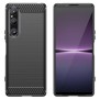 Husa pentru Sony Xperia 1 V - Techsuit Carbon Silicone - Black