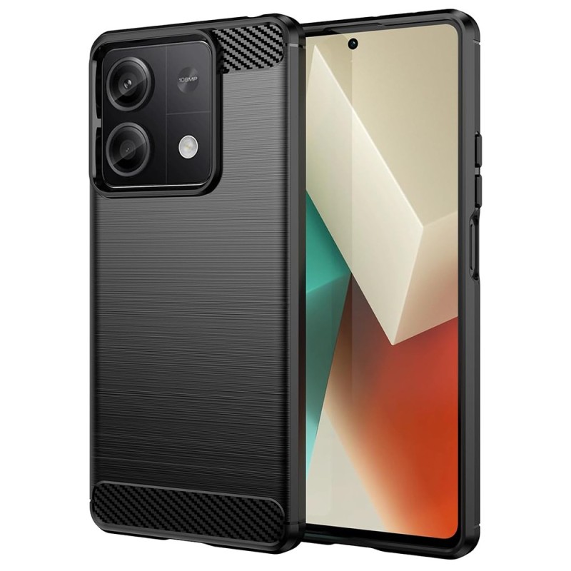 Husa pentru Xiaomi Redmi Note 13 5G - Techsuit Carbon Silicone - Black