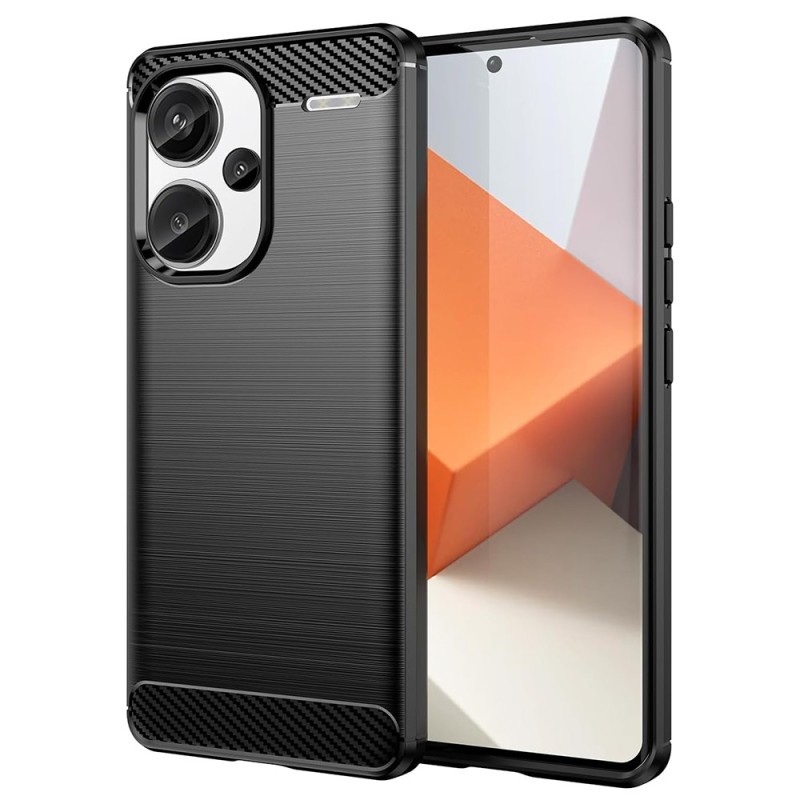 Husa pentru Xiaomi Redmi Note 13 Pro+ 5G - Techsuit Carbon Silicone - Black