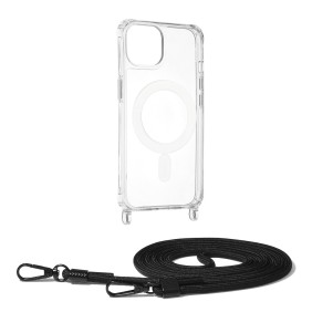 Husa pentru iPhone 13 - Techsuit Acrylic MagSafe Crossbody - Black
