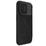 Husa pentru iPhone 15 Pro - Nillkin QIN Pro Leather Case - Black