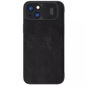 Husa pentru iPhone 15 Plus - Nillkin QIN Leather Case - Black