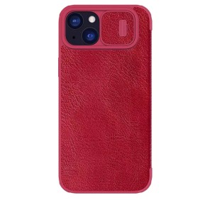 Husa pentru iPhone 15 Plus - Nillkin QIN Leather Case - Red