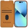 Husa pentru iPhone 15 Plus - Nillkin QIN Leather Case - Brown