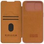 Husa pentru iPhone 15 Plus - Nillkin QIN Leather Case - Brown