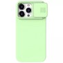 Husa pentru iPhone 15 Pro Max - Nillkin CamShield Silky MagSafe Silicone - Mint Green