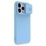 Husa pentru iPhone 15 Pro Max - Nillkin CamShield Silky MagSafe Silicone - Haze Blue