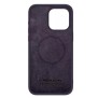 Husa pentru iPhone 15 Pro Max - Nillkin CamShield Silky MagSafe Silicone - Dark Night Purple