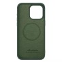 Husa pentru iPhone 15 Pro Max - Nillkin CamShield Silky MagSafe Silicone - Foggy Green