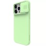 Husa pentru iPhone 15 Pro - Nillkin CamShield Silky MagSafe Silicone - Mint Green