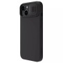 Husa pentru iPhone 15 - Nillkin CamShield Silky MagSafe Silicone - Classic Black